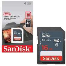 Harga SanDisk Ultra SDHC UHS-I Memory Card 16GB 48MB/s Terbaik Di Indonesia