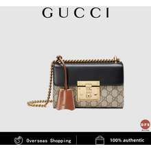 Tas Gucci tas selempang bahu kuning satu tas huruf kanvas wanita modis  kasual