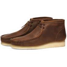 clarks wallabee boot brown