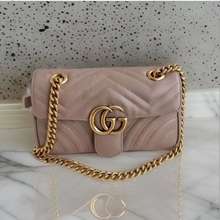 (New) Gucc Marmont Nude Small Flap