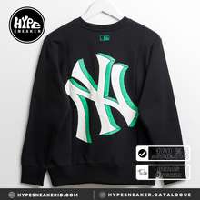 MLB Korea - Gradient Monogram All-Over Overfit Sweatshirt Dark Navy / L