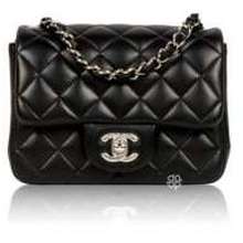 tas sling-bag Chanel WOC Gabrielle Beige/Black #25 Sling Bag