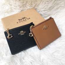 coach card holder with key ring