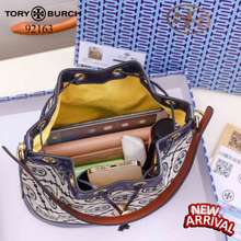 Tory Burch Miller Canvas Bucket - Authenticss Bag Bysyasya