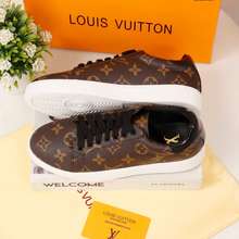 Sepatu Louis Vuitton GO 0168 Sneakers Leather Size 41.5