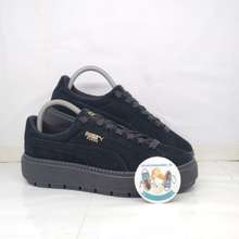 puma platform shoes black