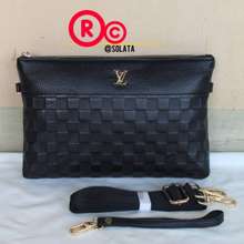 Jual Clutch Lv louis Vuitton Clutch - Handbag Pria Kulit Sapi Asli Kasual  61693 clutch pria / Tas tangan