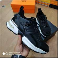sepatu philipp_plein 4517-1 pria sepatu lv vip sneaker cowok hitam