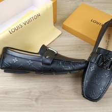 sepatu formal lou is vuitton pantofel pria lv resmi kulit asli mirror  quality